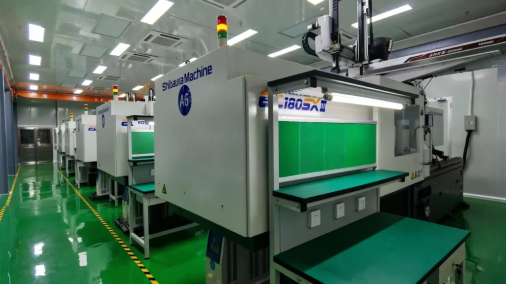 Injection molding production line
