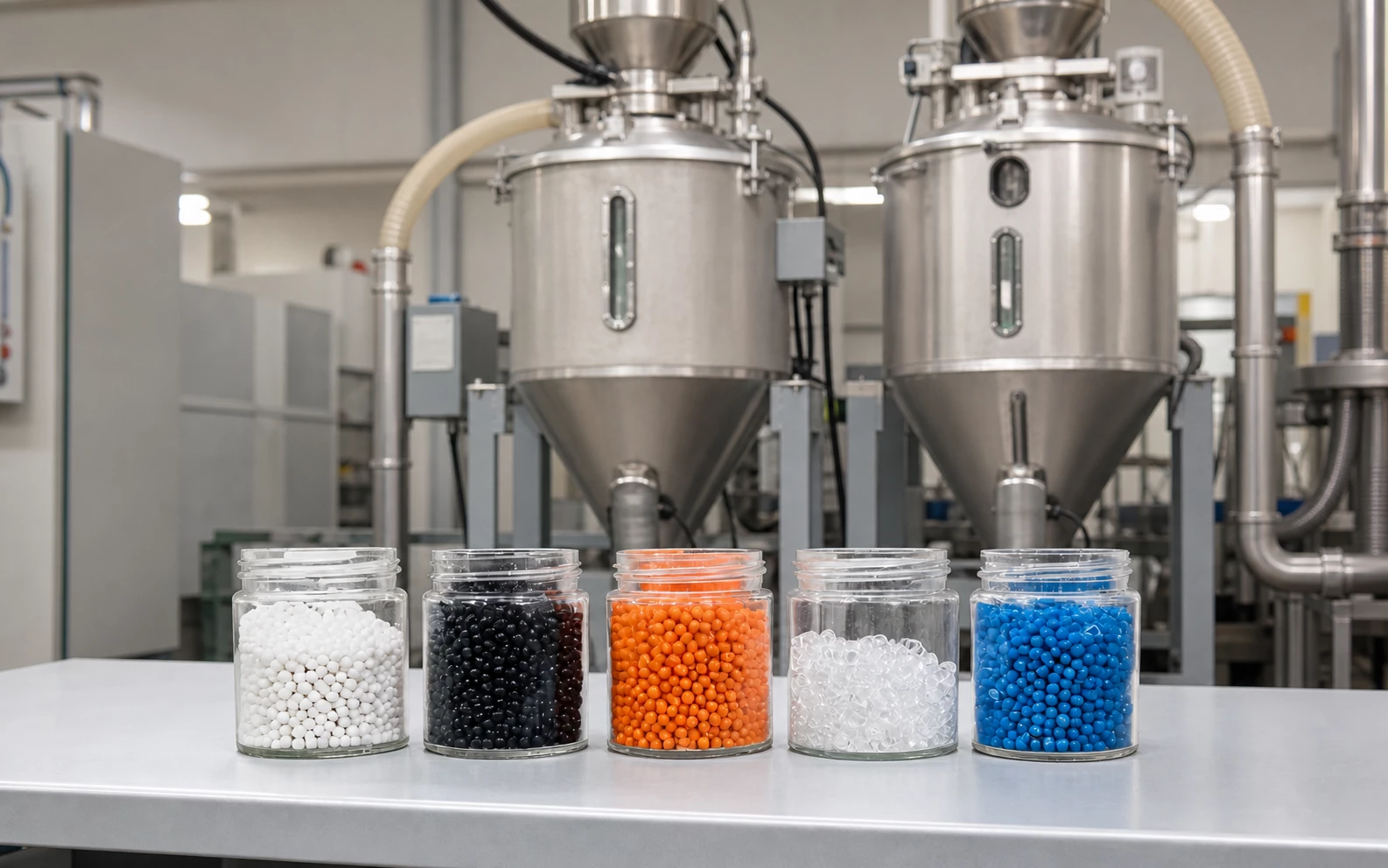 Thermoplastic resins and color masterbatch prepared for injection molding