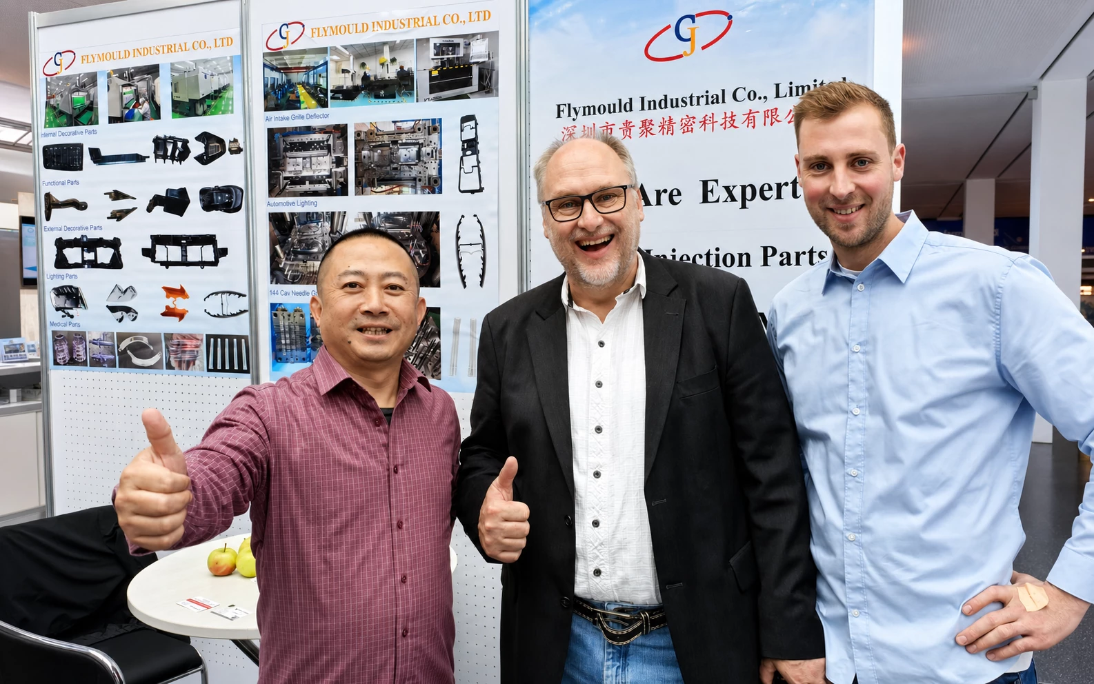 Meeting customers at our exhibition booth