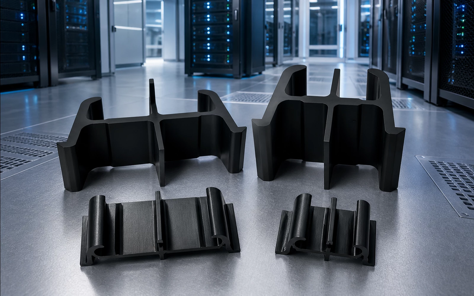 Data center equipment structural plastic housing
