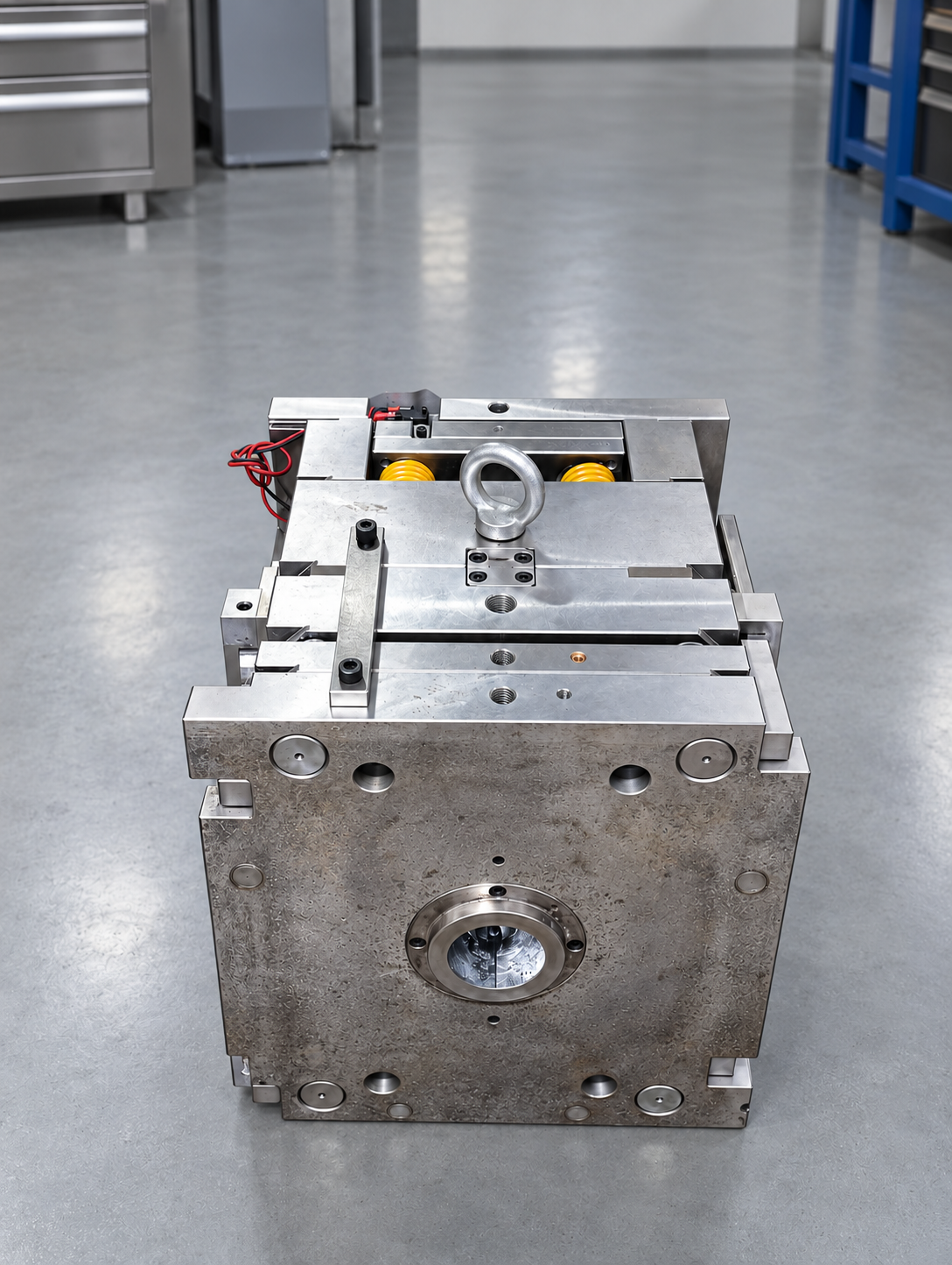 Transferred injection mold prepared for initial condition review